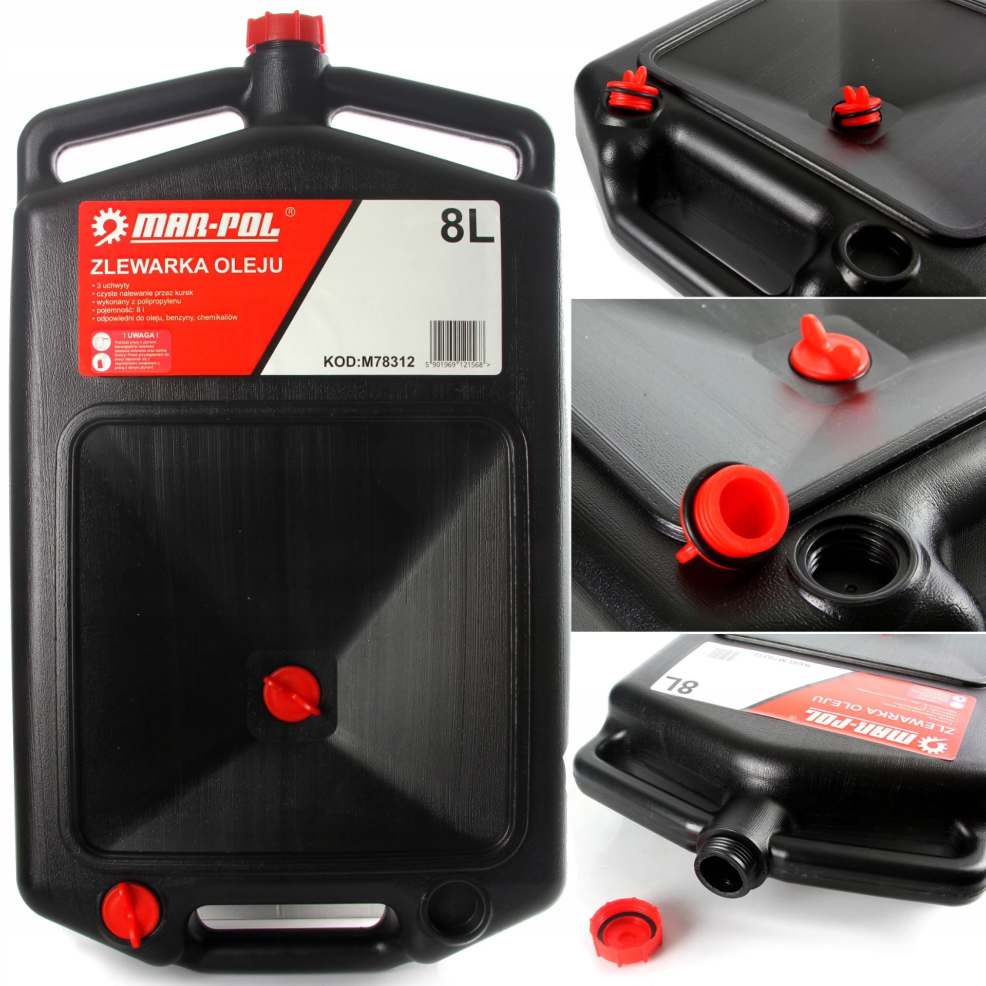 Olajteknő 8L dugós M78312
