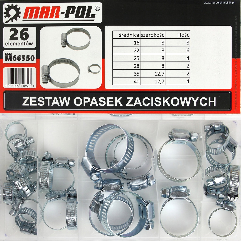 Szorítóbilincs 26db-os M66550