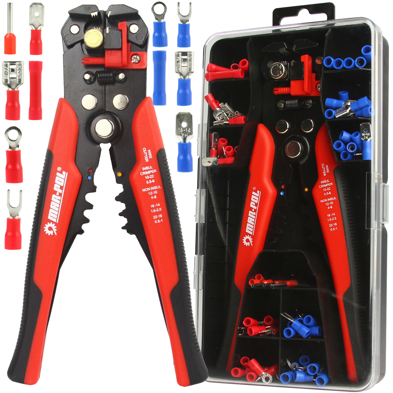 Blankoló és krimpelő fogó 0,5-6mm2 készlet M49529A