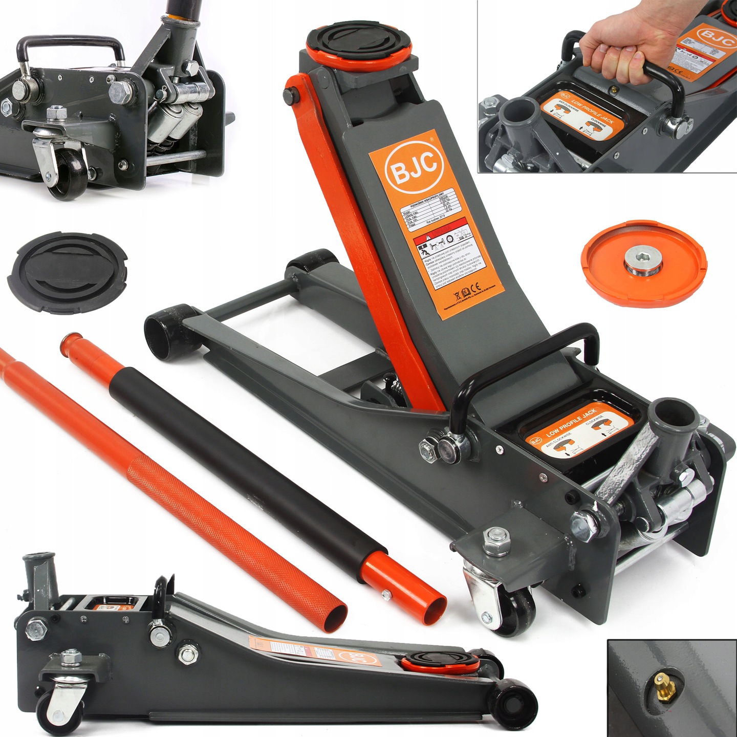 Hidraulikus emelő 3t 75-500mm M80234