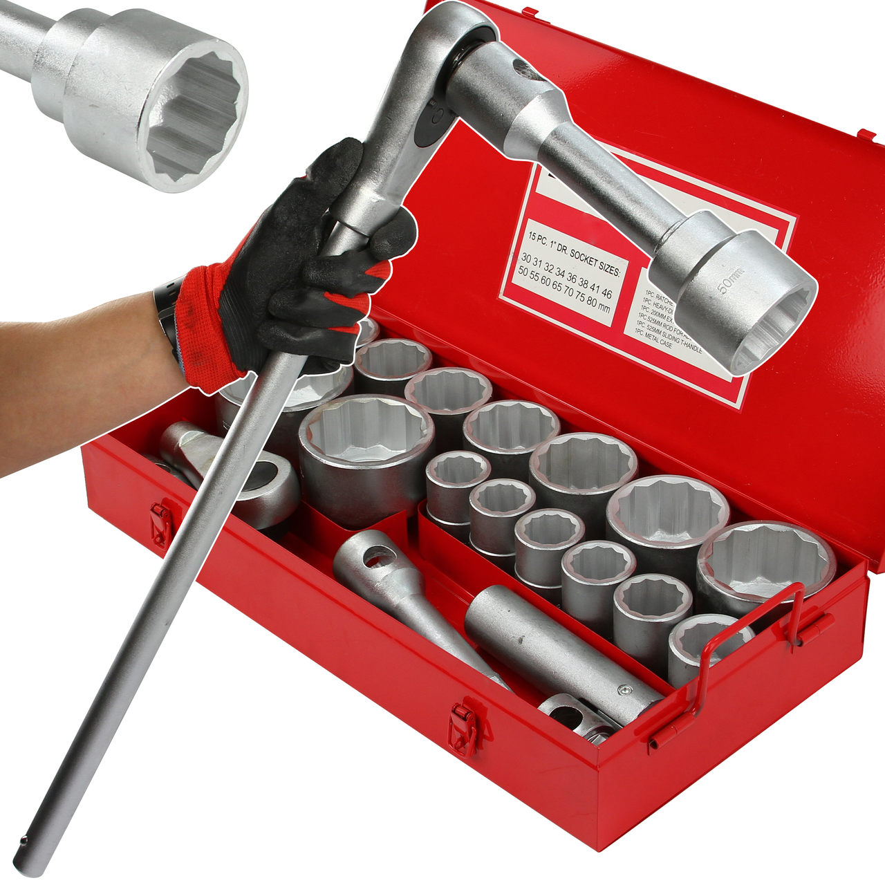 Dugókulcs készlet 21 db 1