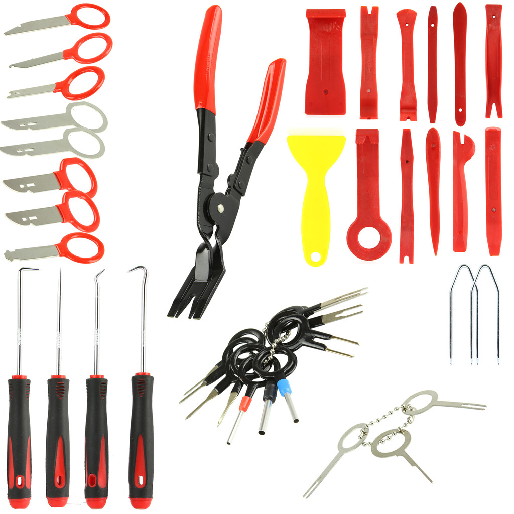 Kárpit patent kiszedő és rádió kiszerelő készlet 43 részes M57453