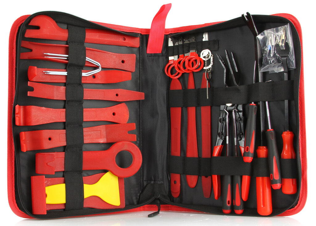 Kárpit patent kiszedő és rádió kiszerelő készlet 43 részes M57453