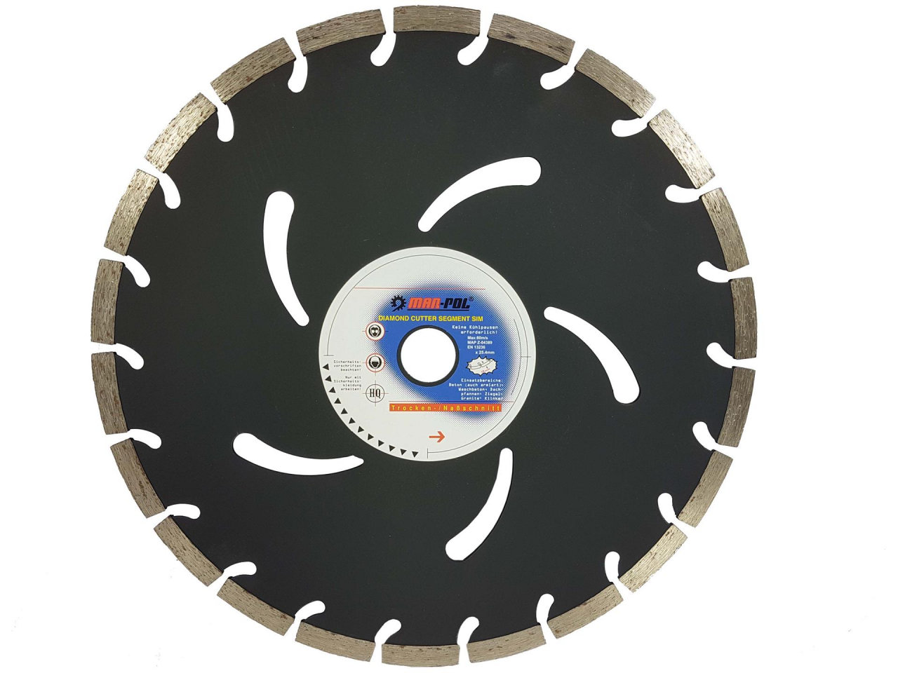 Gyémánt vágókorong 350x25,4x10 SEG M08738