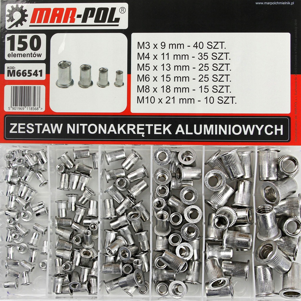 Aluminium szecsanya készlet 150 darab M66541