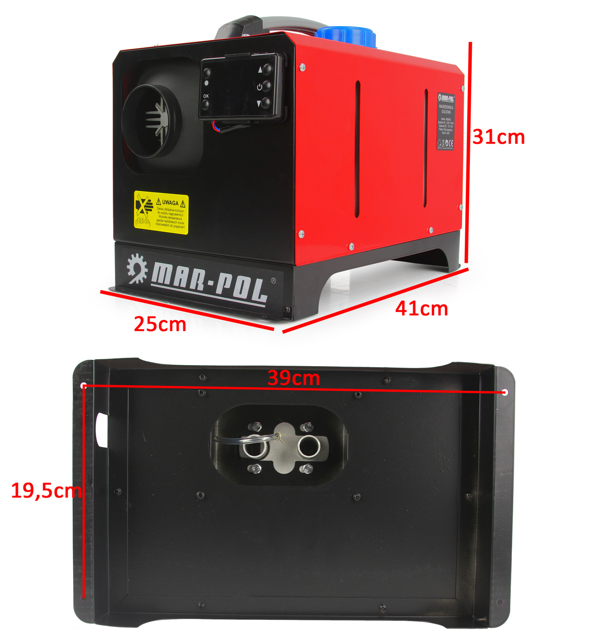 Dizel hőlégfúvó 12/230V közvetett égéssel M80950