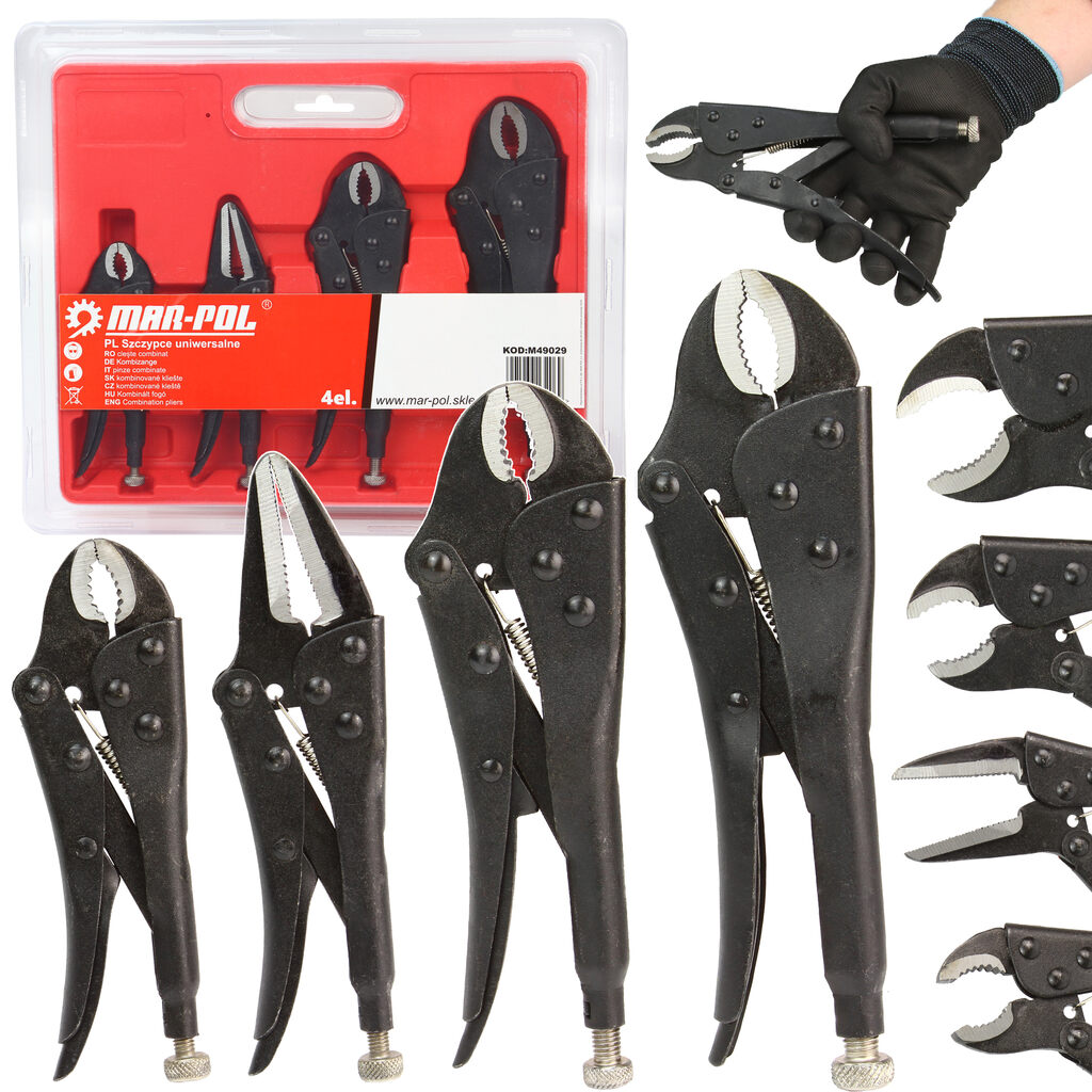 Önzáró fogókészlet 4 db+ koffer M49029