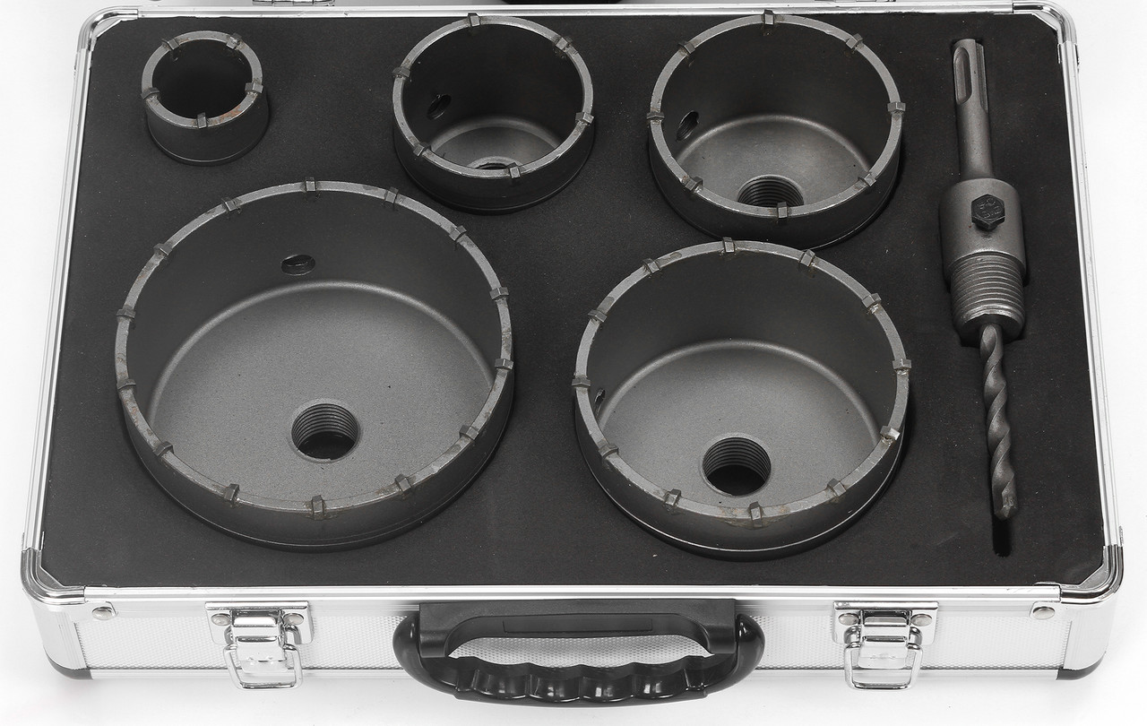 Koronás falfúró SDS+ készlet 6 részes M22582