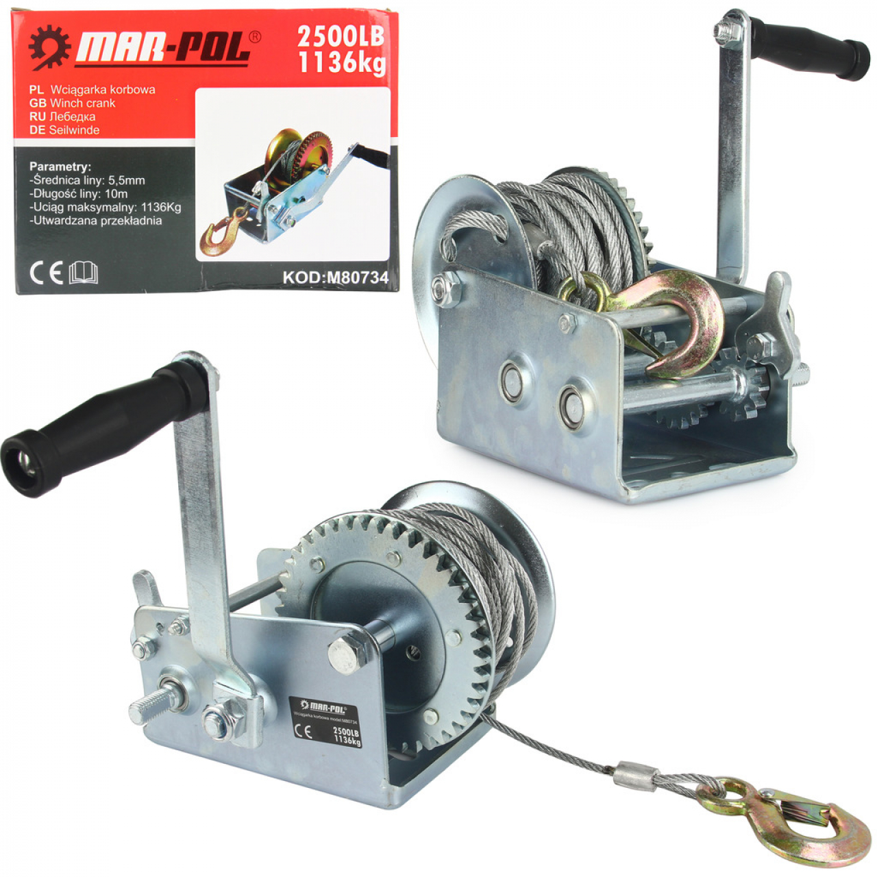 Csörlő 1136kg / 10m M80734