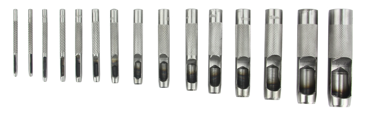 Bőrlyukasztó készlet 15 részes 2-22mm M51095