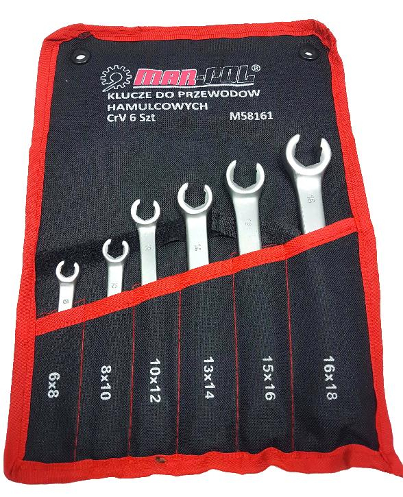 Fékcsőkulcs készlet 6 részes M58161