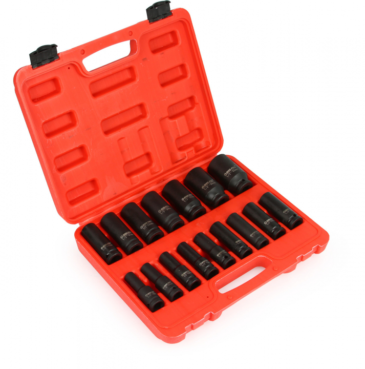 Gépi dugókulcs készlet, 1/2 16 részes 10-32mm M58256