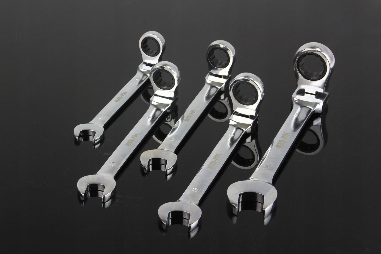 Csillag-villás racsnis kulcs készlet 12részes 8-22mm M58602