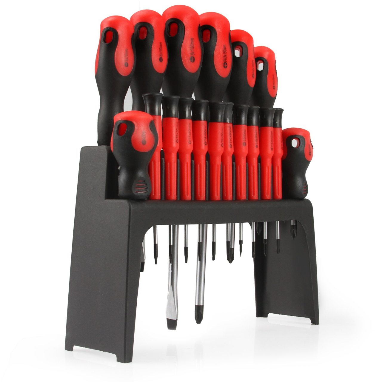 Csavarhúzó készlet polcos tartón 18db CrV M61008