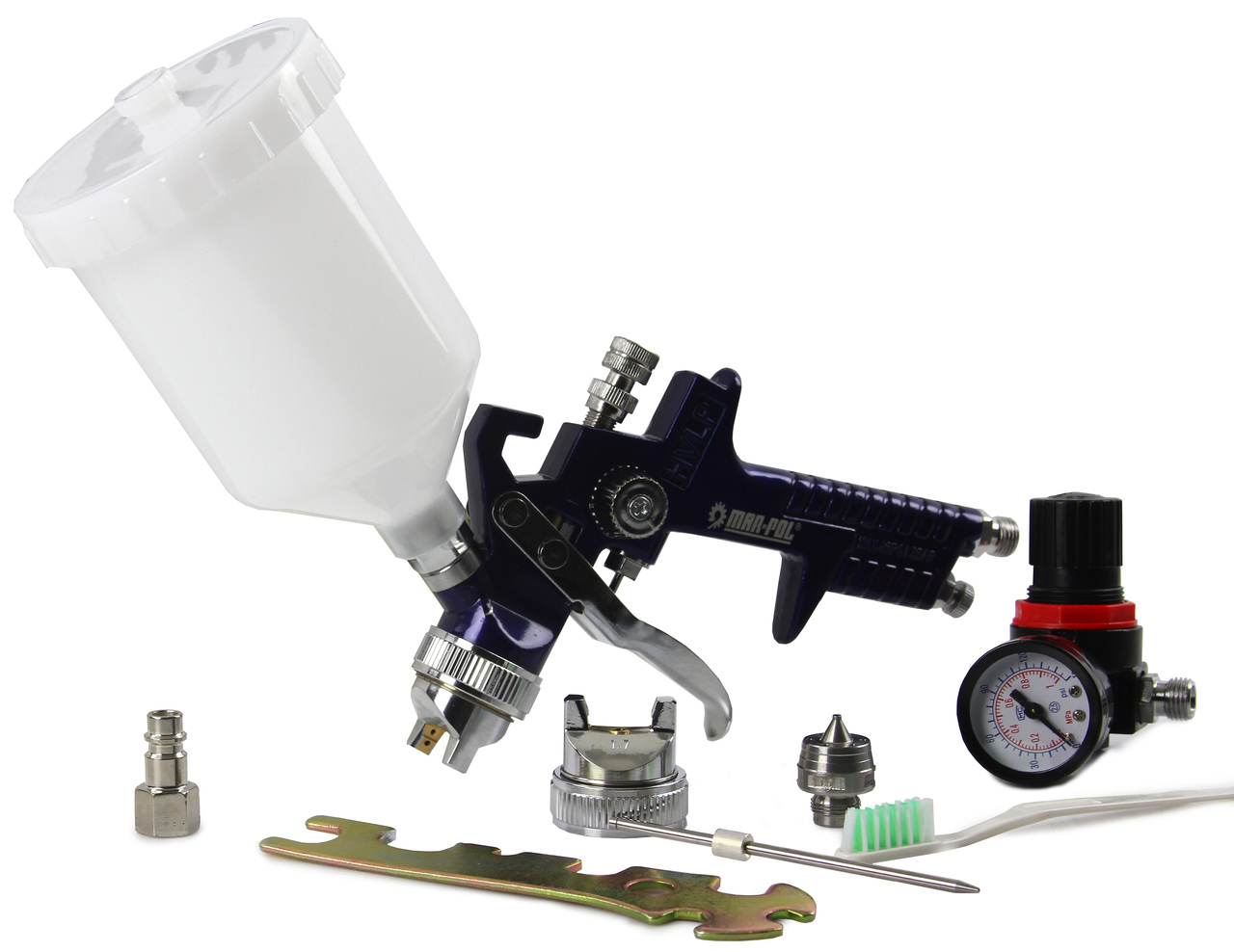 Festékszóró pisztoly készlet 1.4-1.7mm fúvóka + szabályzó M80600