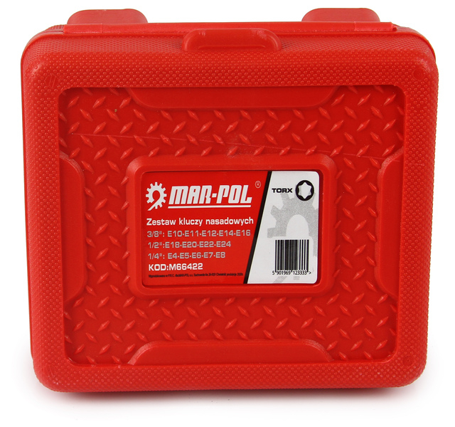 Torx aljzat készlet E4 - E24 / 1/2 