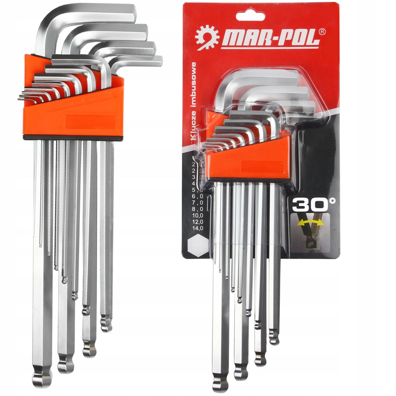 Hosszú imbuszkulcs készlet 1.5-14mm 12 részes M66432