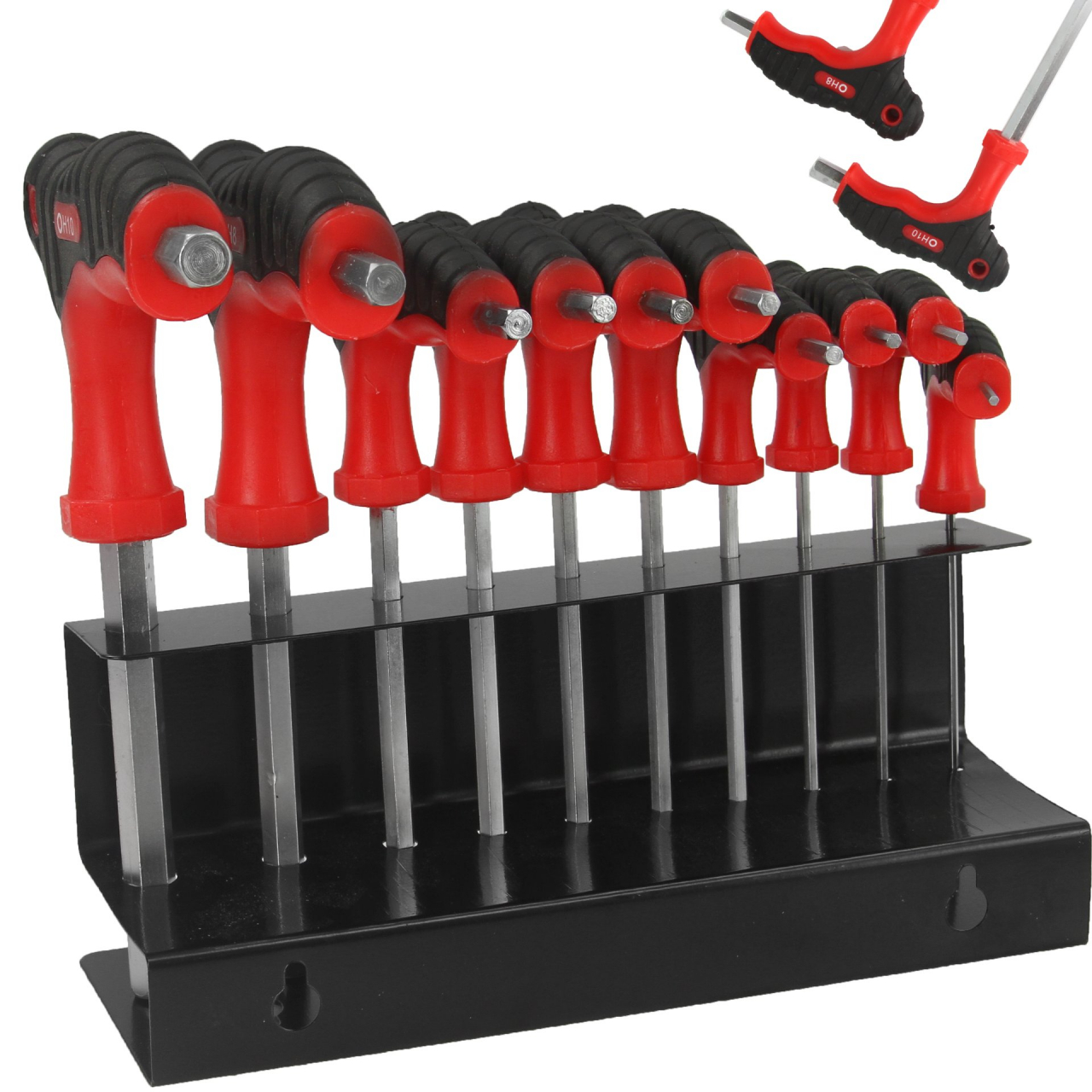 Torx kulcs készlet T-markolattal 10-részes (2-10mm) M66435