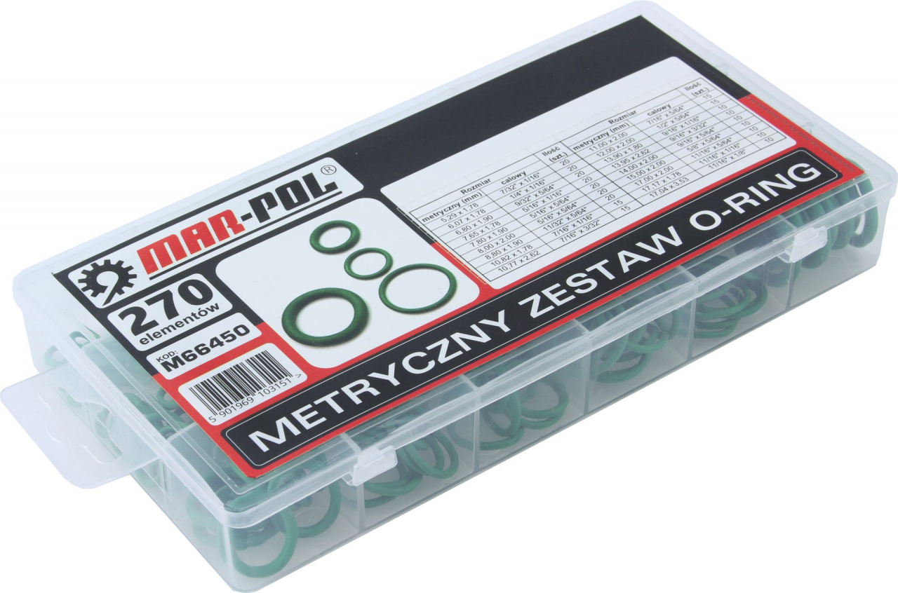  O-gyűrű készlet 270 darab M66450