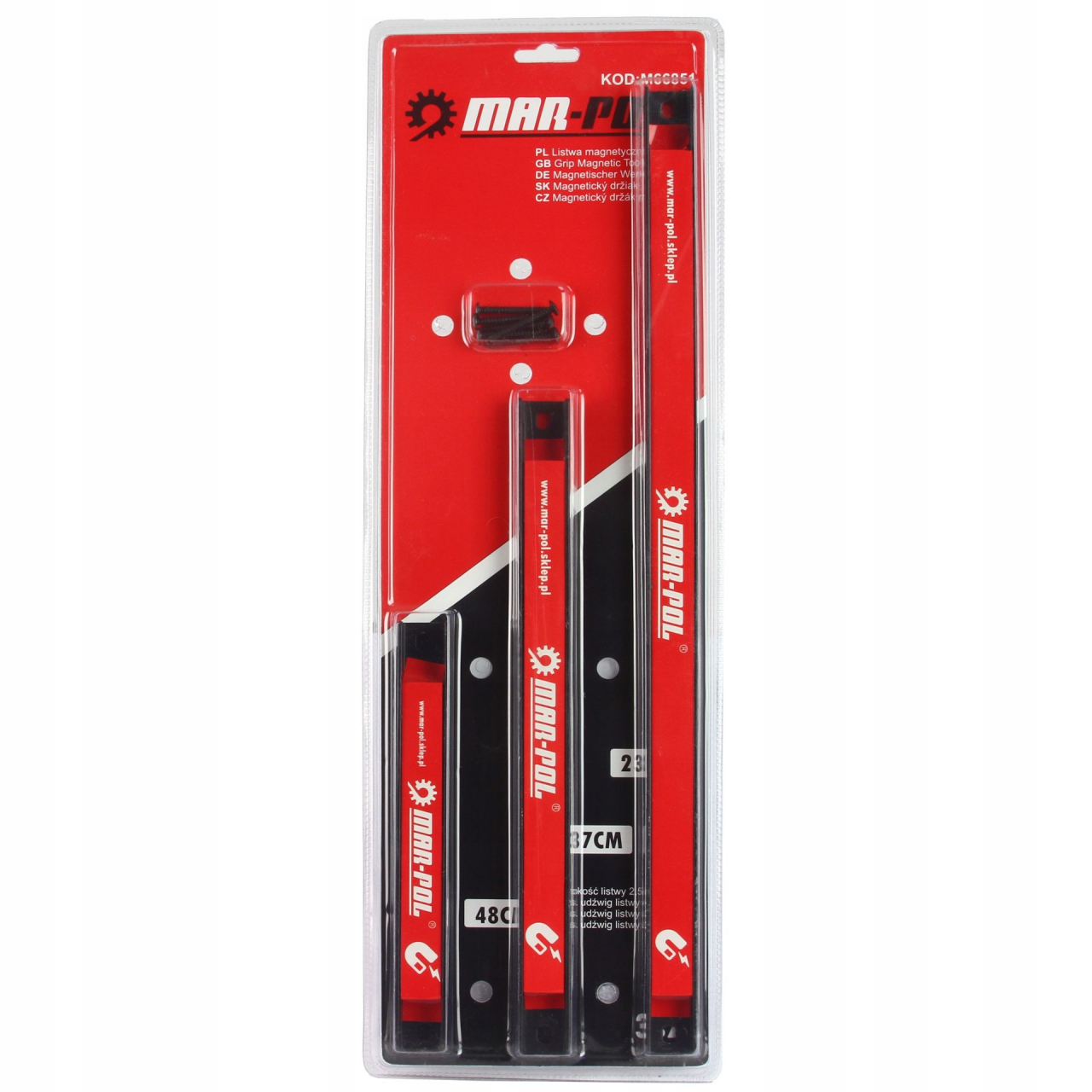 Mágneses szerszámtartó rúd szett (23,37,48 cm) M66851