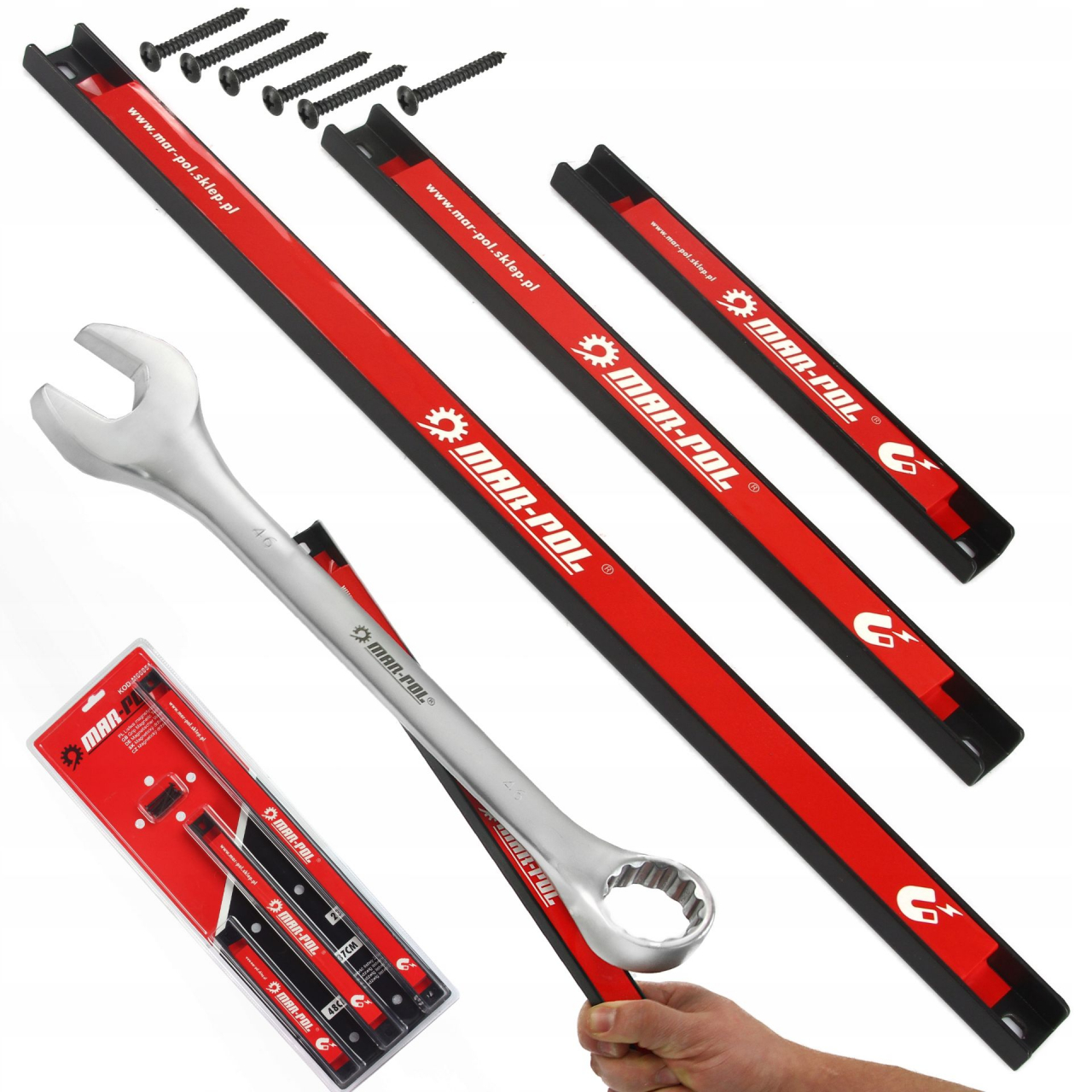 Mágneses szerszámtartó rúd szett (23,37,48 cm) M66851