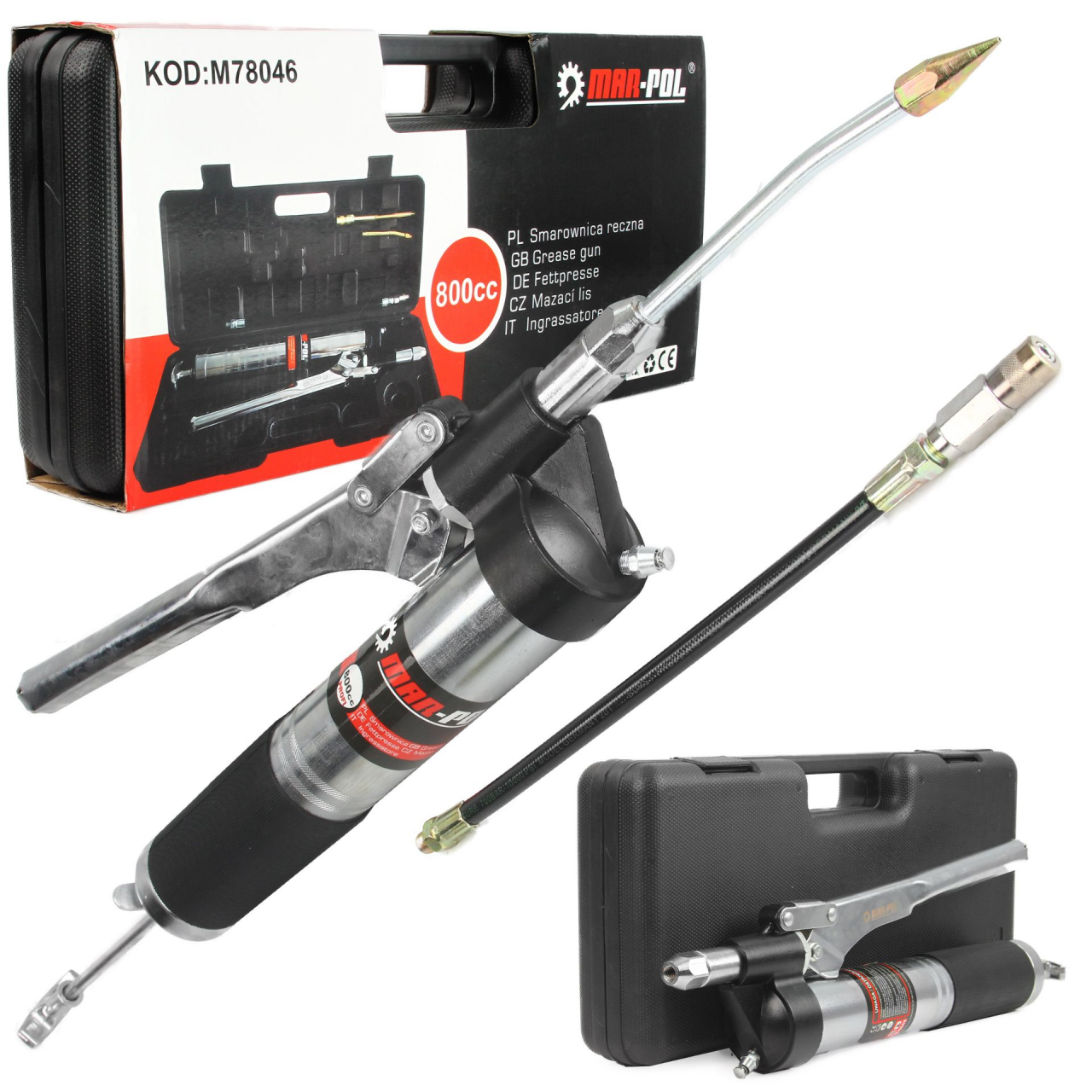 MAR-POL kézi karos zsírzó, olajozó M78046
