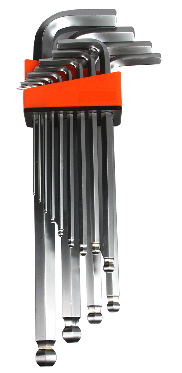 Hosszított gömbvégű imbusz kulcs készlet 13 részes 2-19mm M66429 