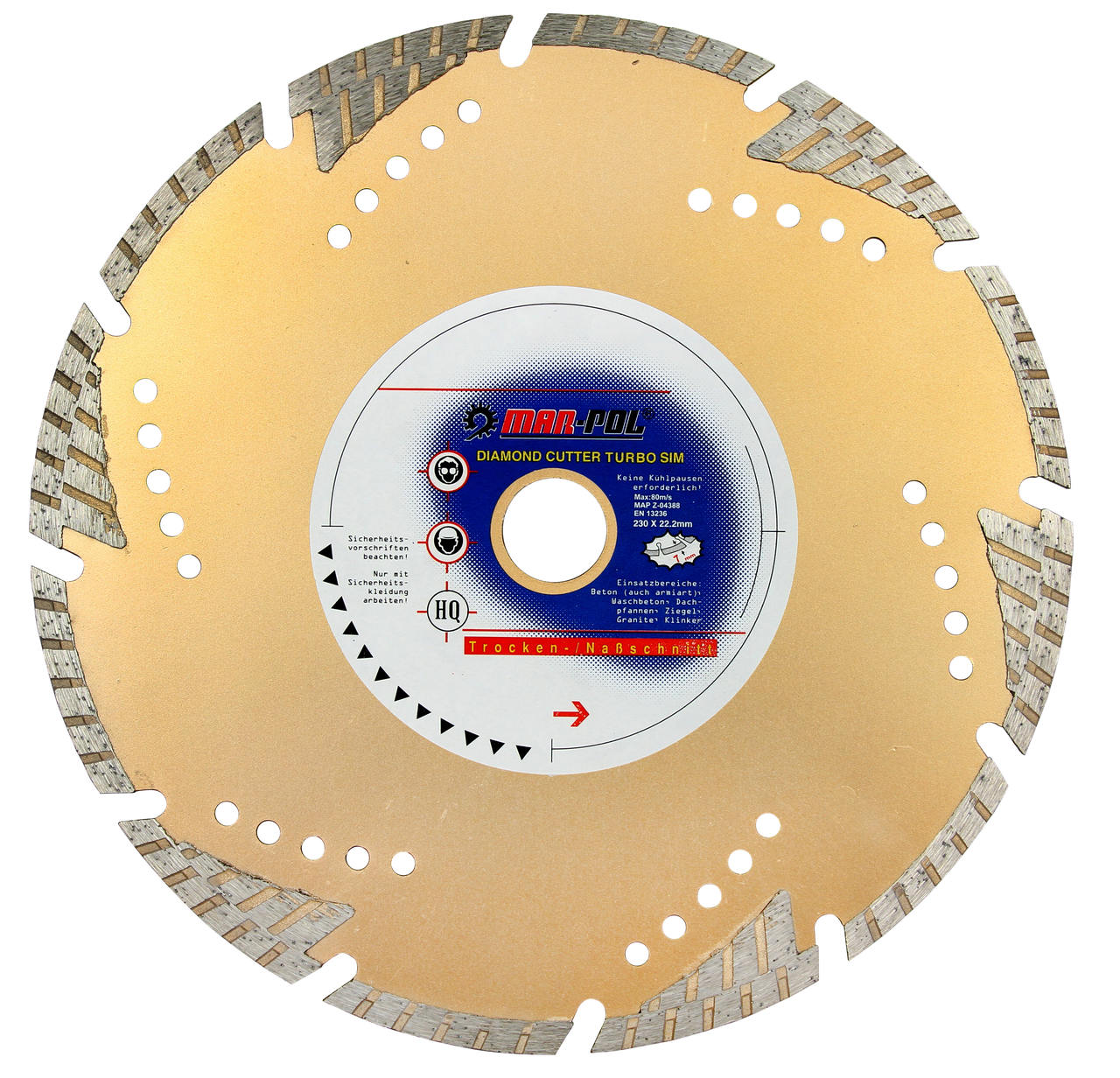 Gyémánt tárcsa 230mm M08725