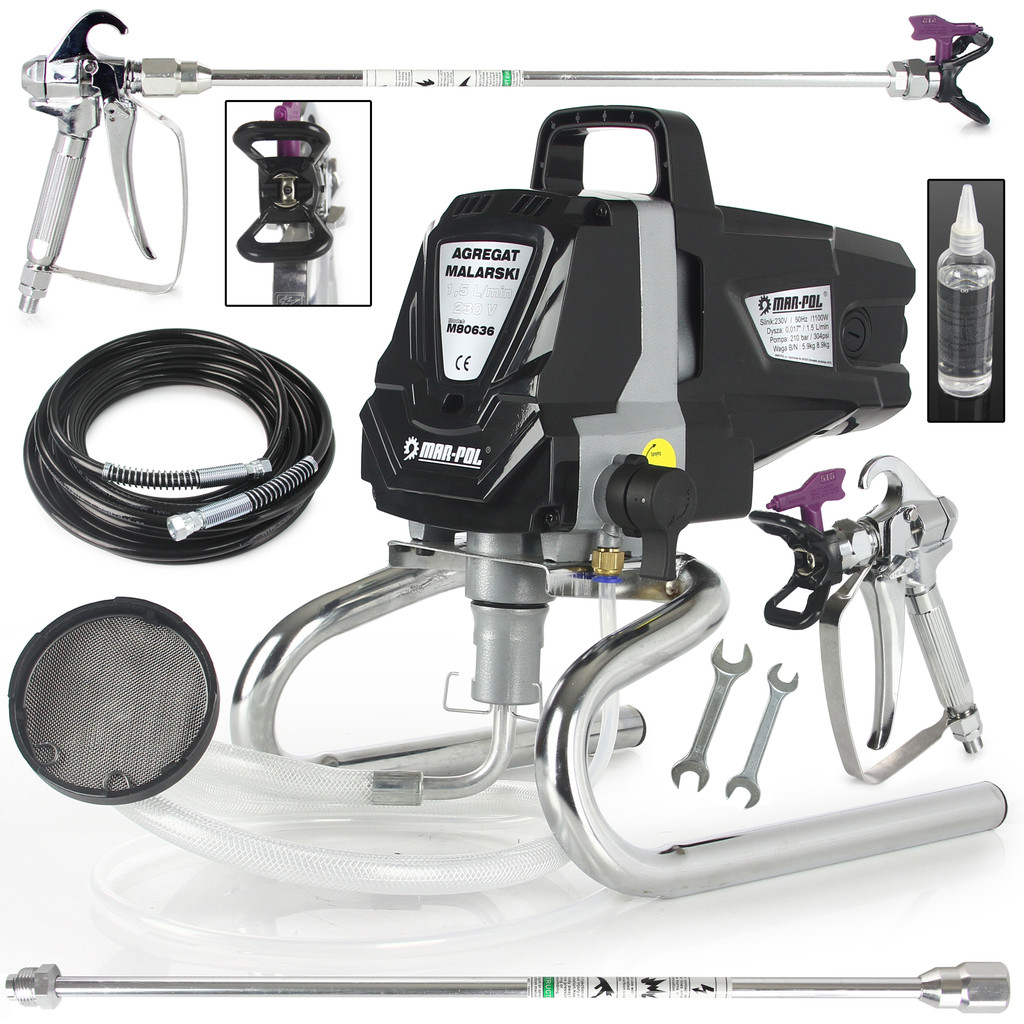 Légtelen festékszóró pisztoly 1100W M80636