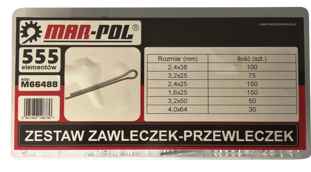 Sasszeg készlet 555 darabos M66488